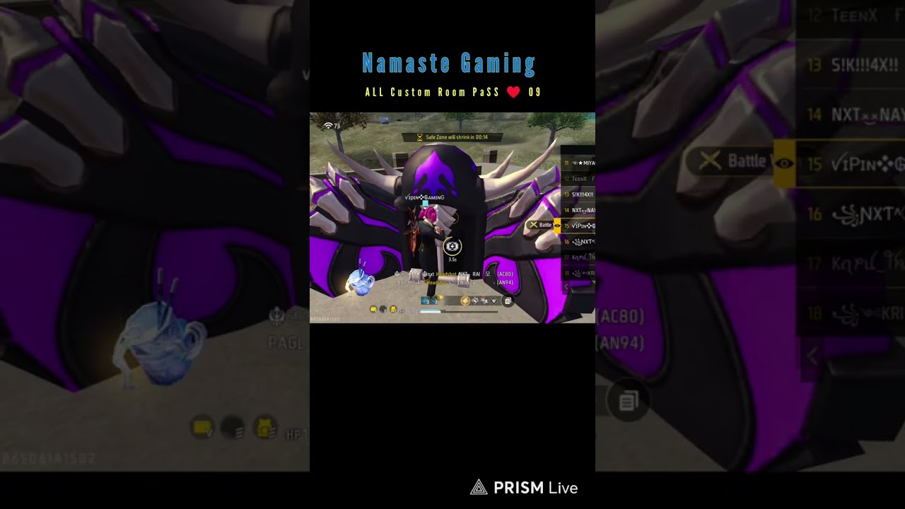 Namaste Gaming is Live ♥️ Custom Room 😲 Namaste Bhai ❤️