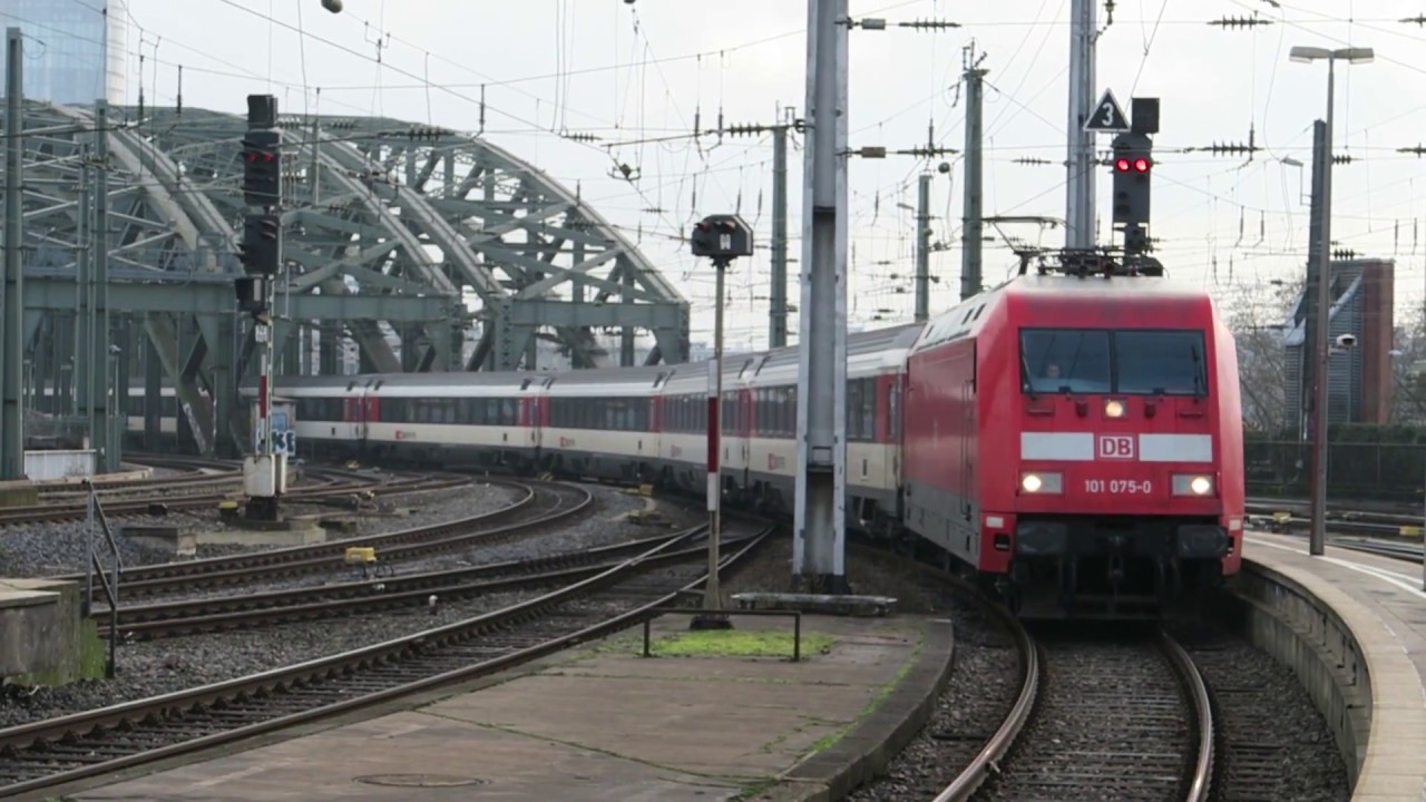 Eurocity 9 Hamburg - Zürich hauled by DBAG Br101 at Köln hbf