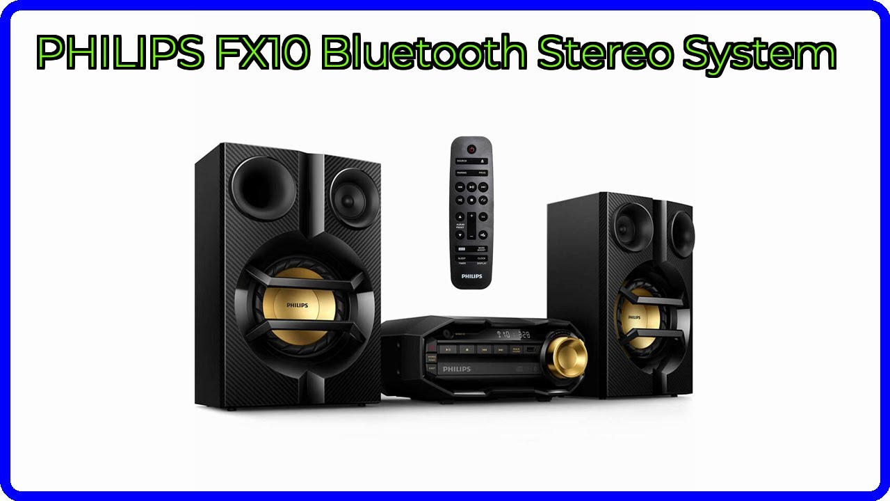 REVIEW (2026): PHILIPS FX10 Bluetooth Stereo System. ESSENTIAL details.