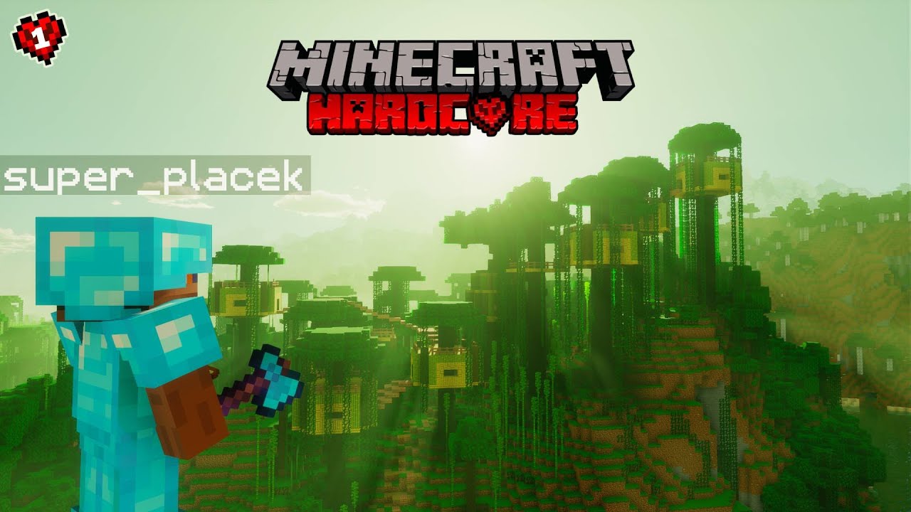 Zbudowałem wielką wioskę dżunglową w Minecraft Hardcore #1