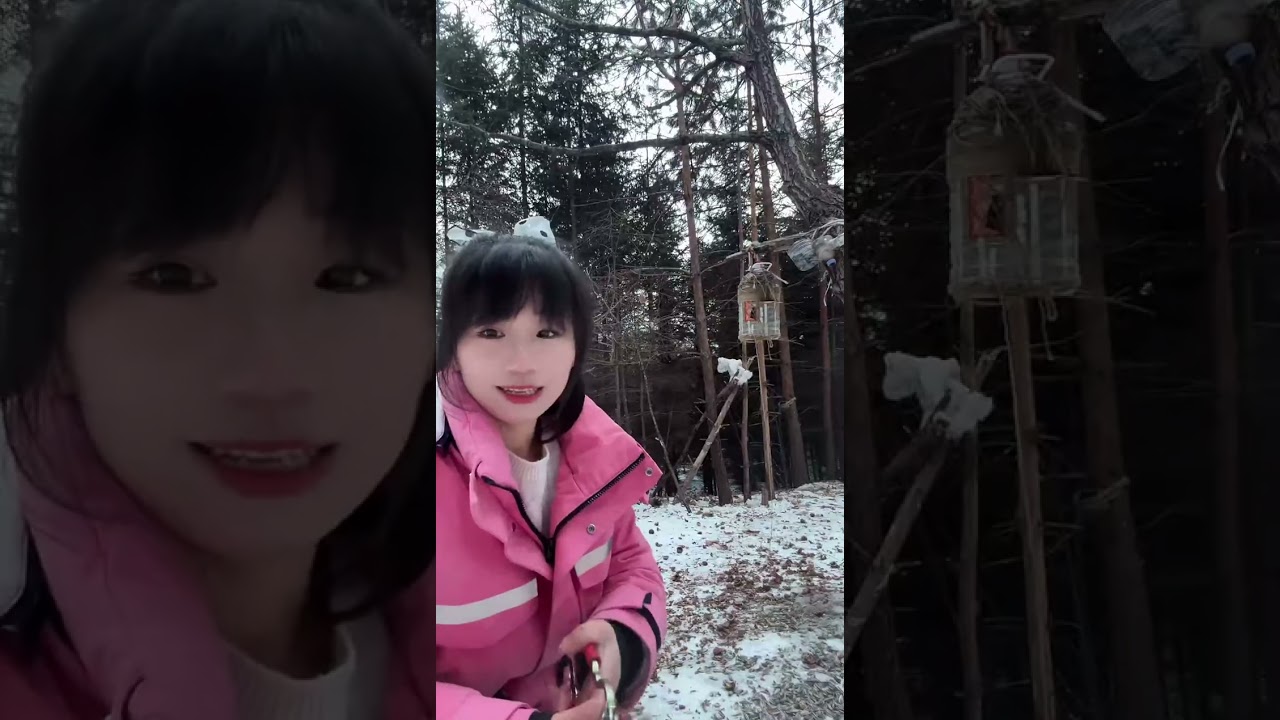 Winter Forest Live｜Feeding Wild Squirrels with Live Narration 🐿️🌲的副本