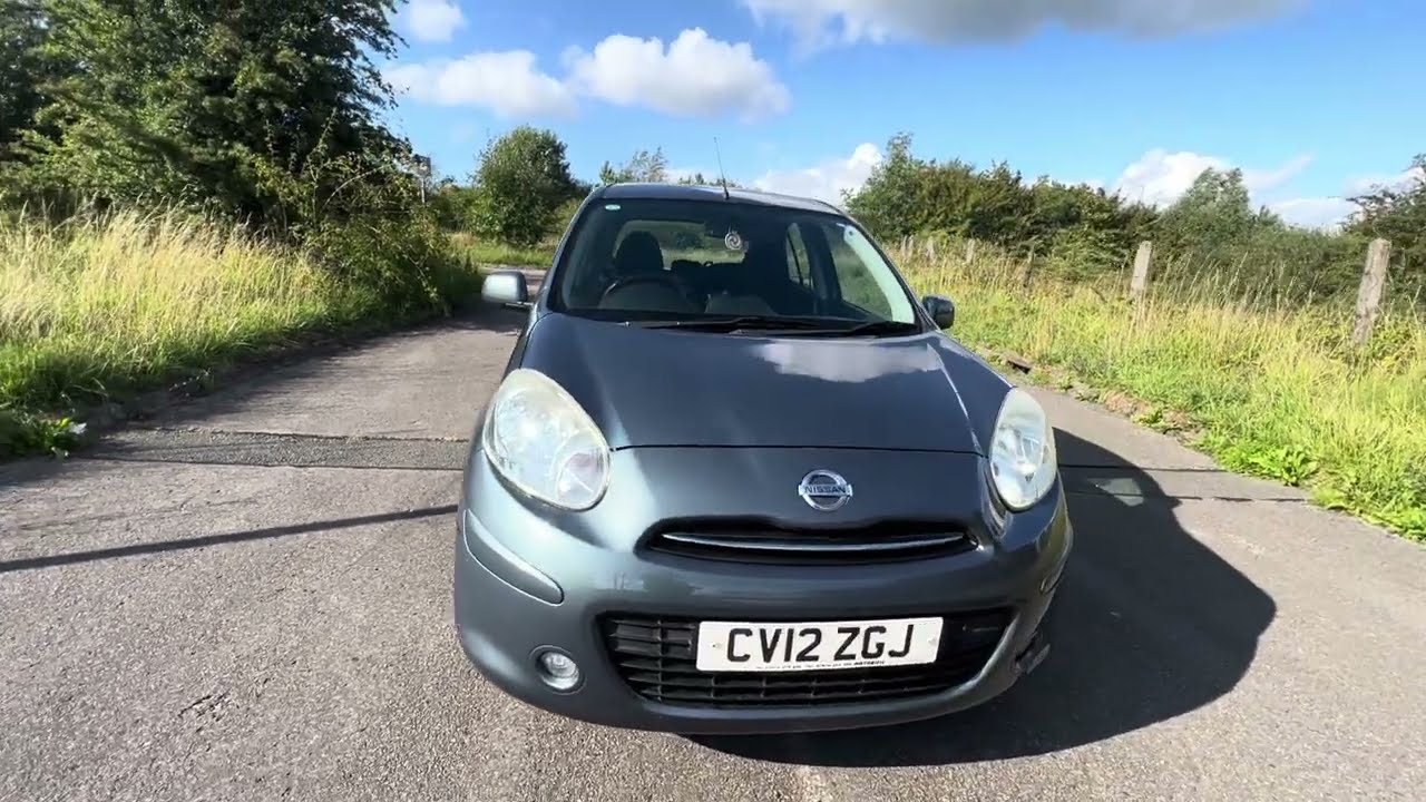 2012 Nissan Micra 1.2 Acenta CVT Automatic. Walk around review & virtual viewing of this small auto