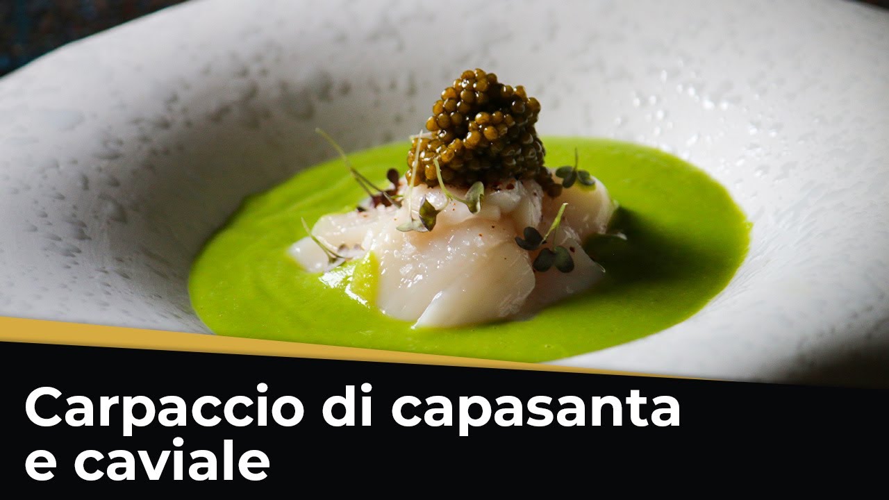 Antipasto Semplice e Veloce | CARPACCIO DI CAPASANTA E CAVIALE