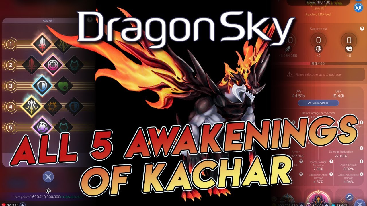 DragonSky Kachar All 5 Awakenings [Maxed Awakening]