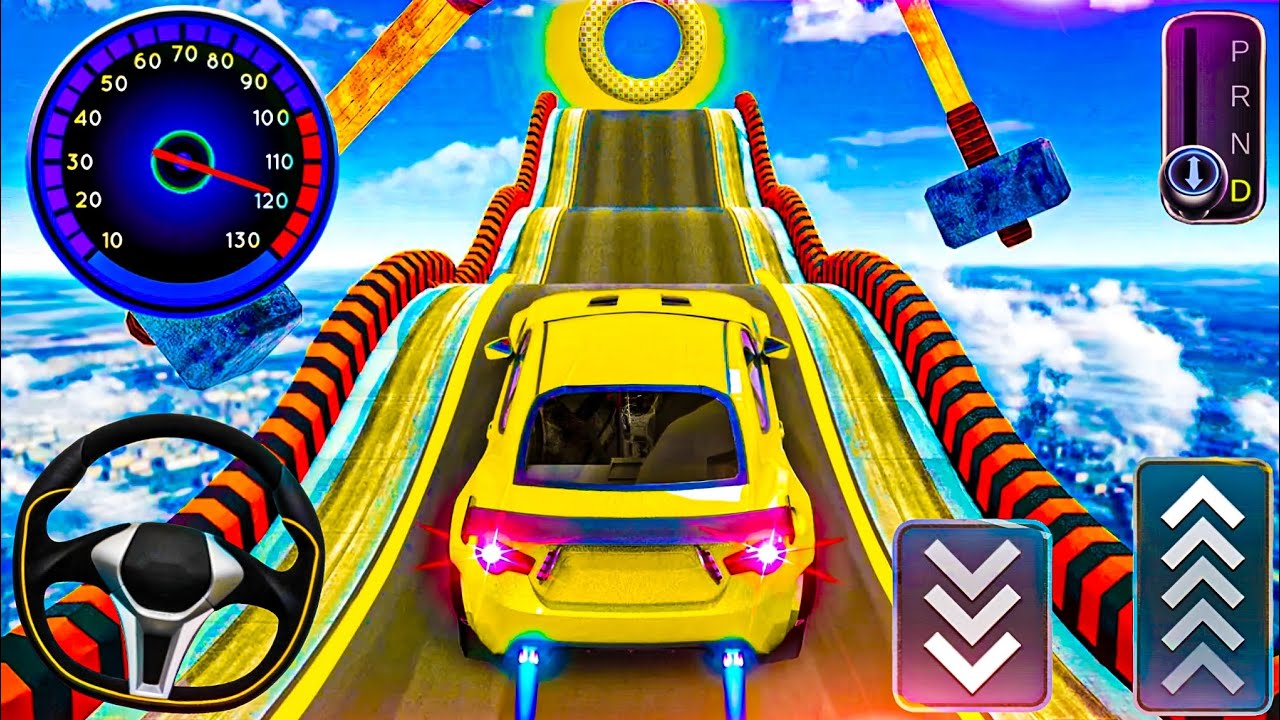 Mega Ramp Car Stunts Race Game 3D || Super Car Drive In Stunt Android Gameplay