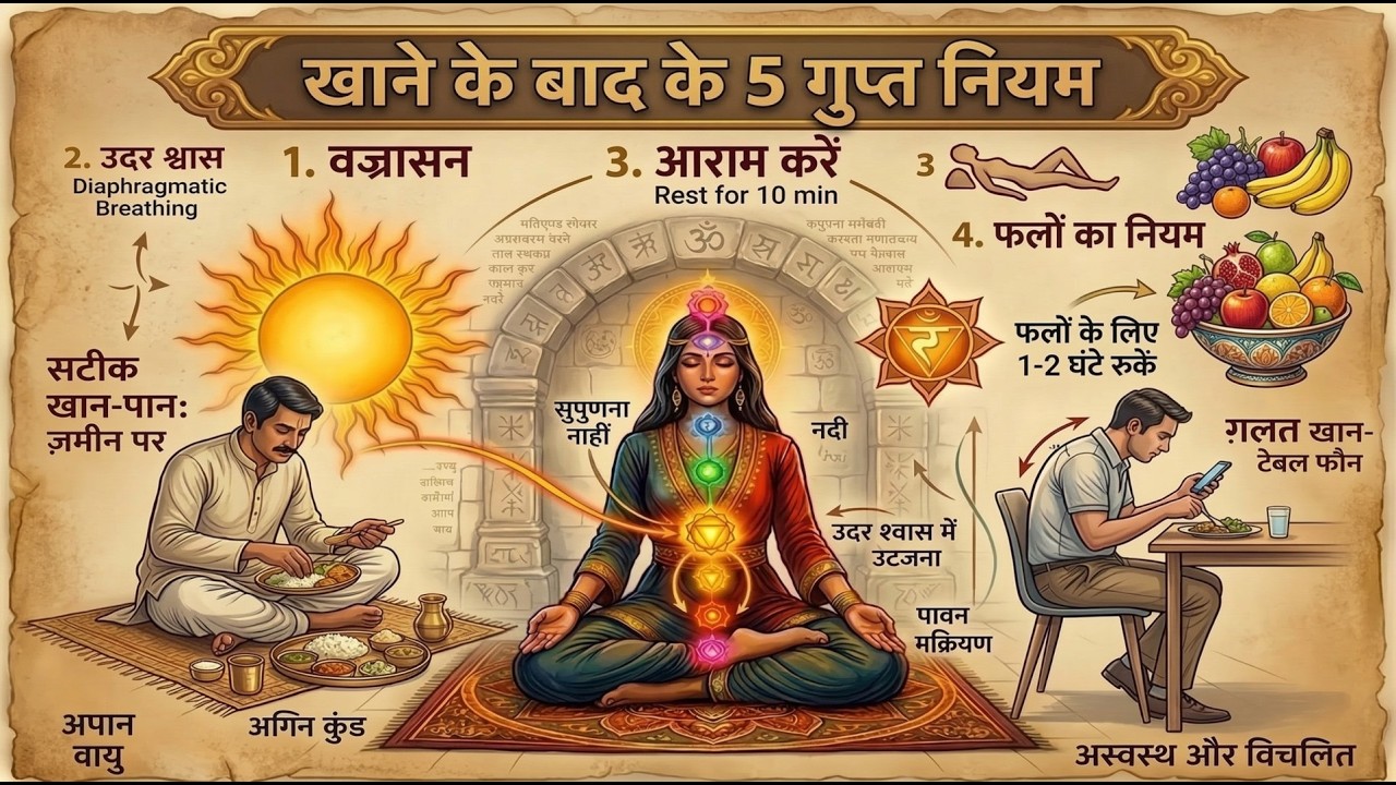 “खाने के बाद ये 5 नियम अपनाओ | पेट की 90% बीमारियाँ खत्म” Arcane World