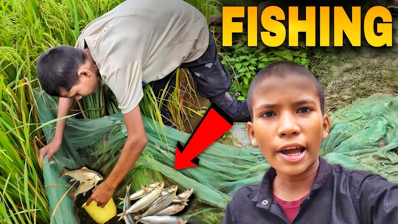 Gaon me मछली पकड़ने गए 🐟 