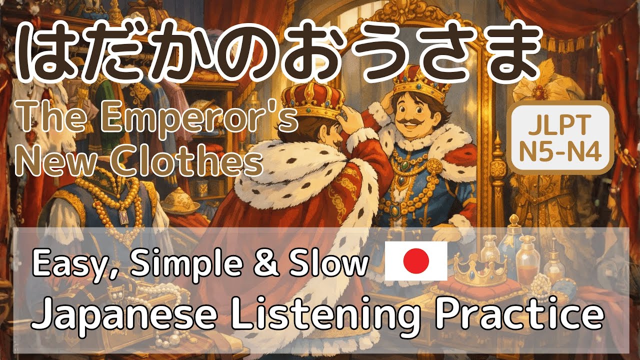 The Emperor's New Clothes｜Japanese Listening Practice (Beginner/JLPT N5-N4) #jlptn5 #jlptn4 