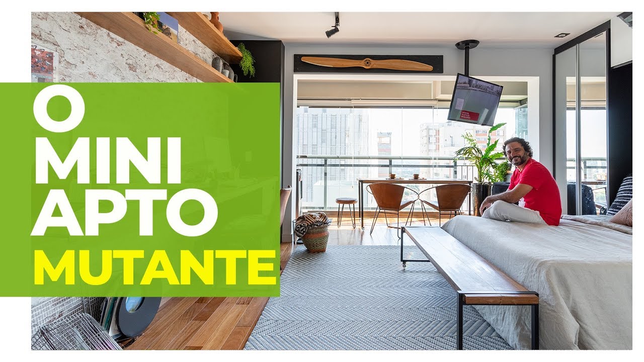 MINI APARTAMENTO MUTANTE - 30M2 COM VÁRIAS CONFIGURAÇÕES DIFERENTES NUM PISCAR DE OLHOS
