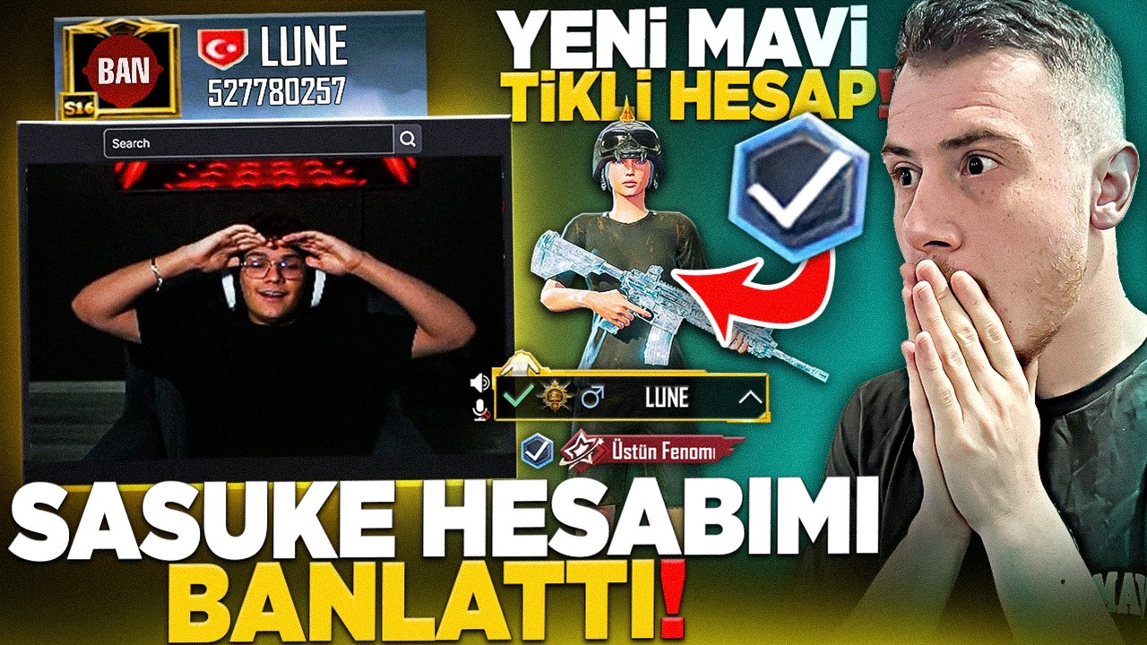 SASUKE HESABIMI BANLATTI HESABINA VS ATTIK ! | PUBG MOBİLE
