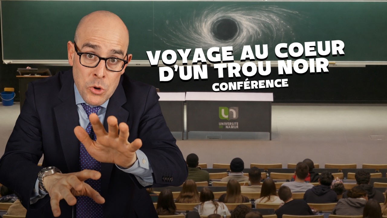 Voyage au Coeur d'un trou noir : Conf&eacute;rence &agrave; l&rsquo;Universit&eacute; de Namur