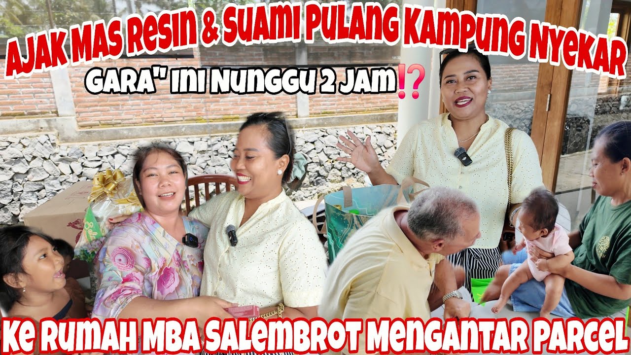 PULANG KAMPUNG NYEKAR BERSAMA SUAMI & ANAK LANANG‼️MAMPIR KE RUMAH MBA SALEMBROT 5 MENIT 😅
