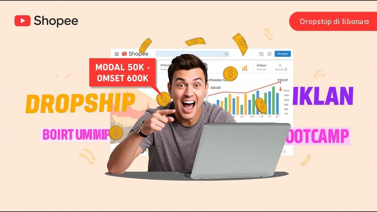 [DAILY QNA] RAHASIA OMZET NAIK 600 RIBU CUMA MODAL 50RB! - Cara Dropship di Shopee untuk Pemula
