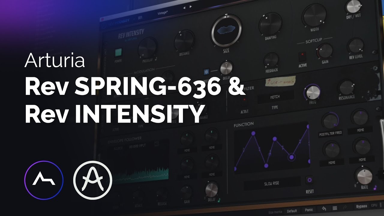 Arturia Rev SPRING-636 и Rev INTENSITY — 2 новых ревербератора для коллекции Arturia FX Collection.