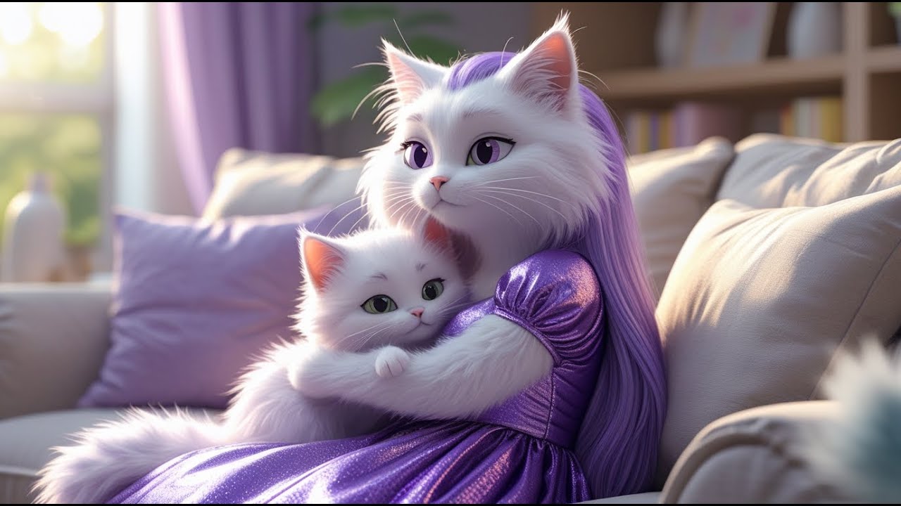 😻🐱⚔️Cute Kitten Cuts Mom Cat's Hair to