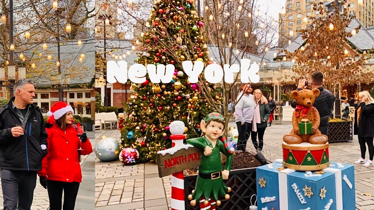 [4K]🇺🇸NYC Christmas Walk🎄Xmas in Tavern On The Green, Columbus Circle & Lincoln Center | Dec 2021