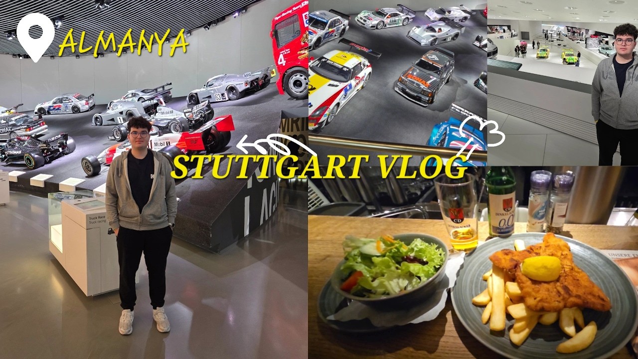 Almanya Stuttgart Vlog (Mercedes ve Porsche Müzesi,Schlosspltaz,Karlsplatz,Markthalle)
