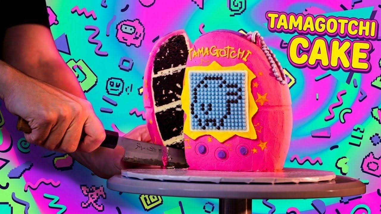 I Turned a 90s Toy into a CAKE! 👾 (Tamagotchi Build)