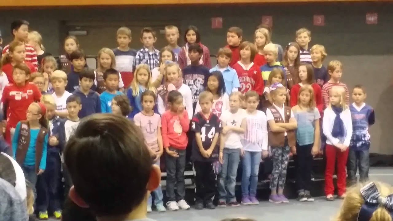 Laura Bush Elementary 3rd Grade Military Tribute