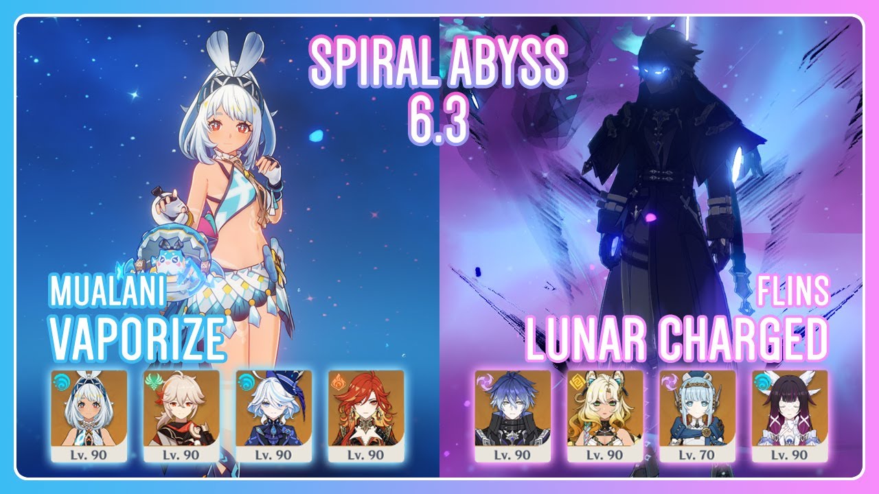 C2 Mualani Vaporize & C2 Flins Lunar Charged | Spiral Abyss 6.3 | Genshin Impact