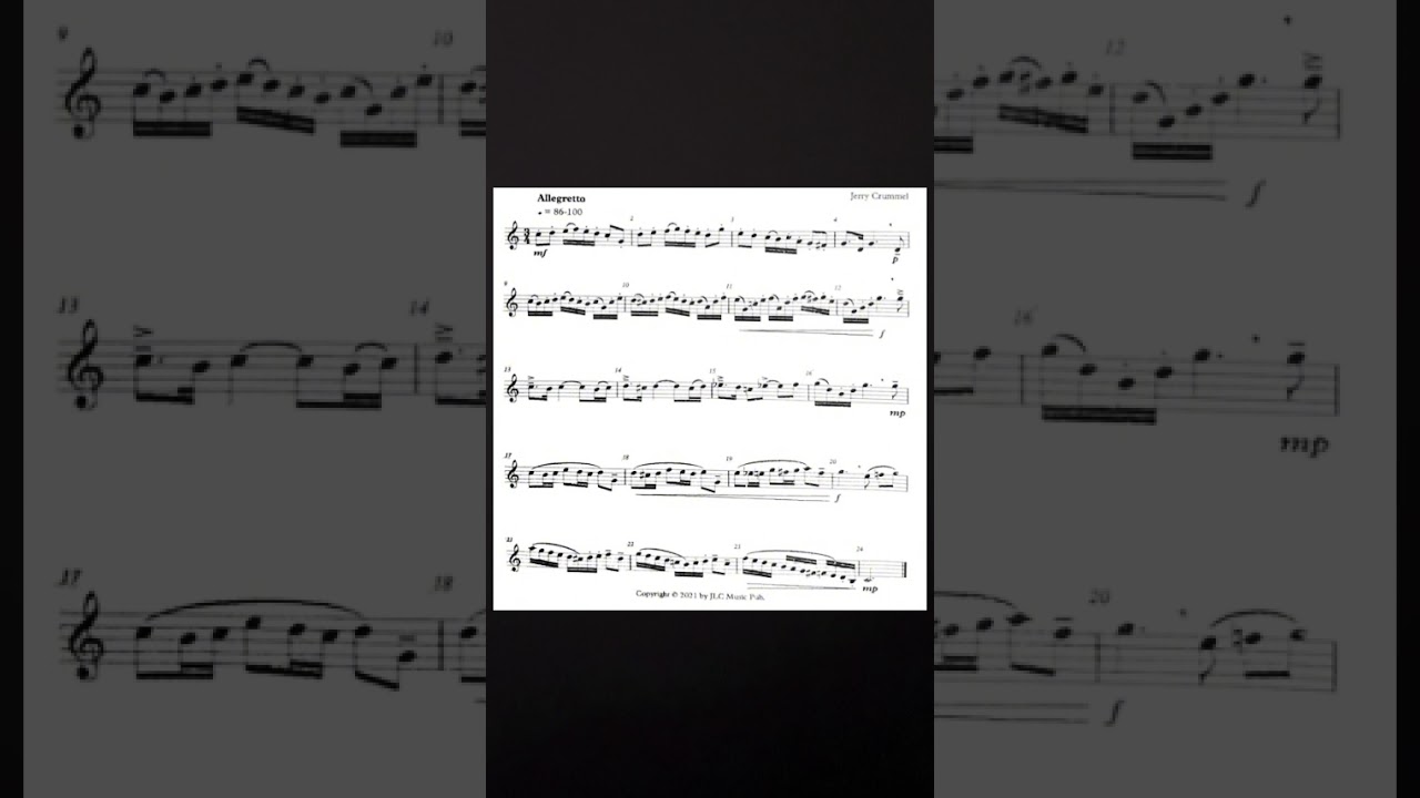 TMEA Region JH Etude Clarinet #clarinet #bassclarinet #music #etude