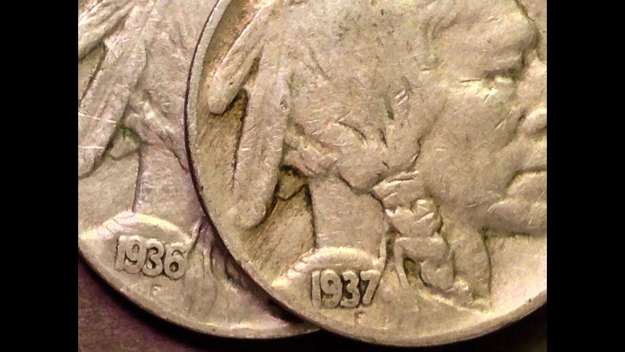 1936 & 1937 Buffalo Nickels In Excellent Condition