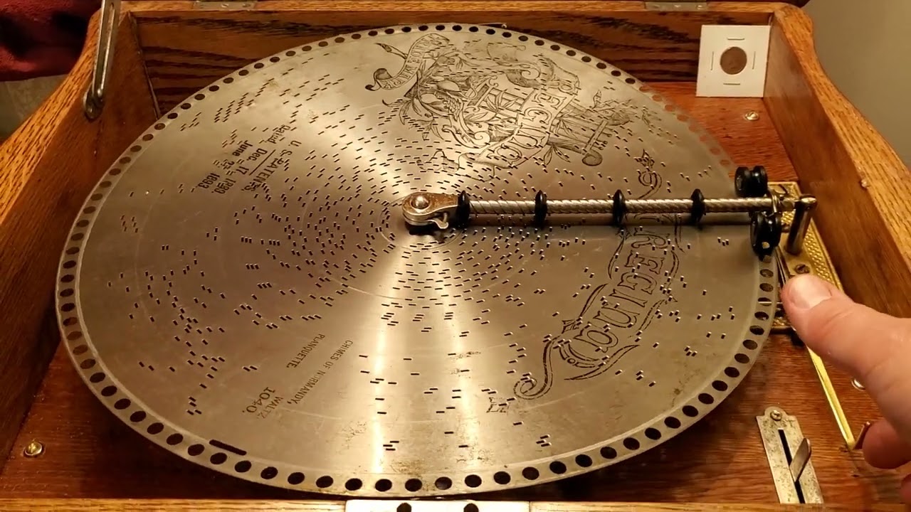 Greg's Regina Model 50 music box plays disc 1040, 