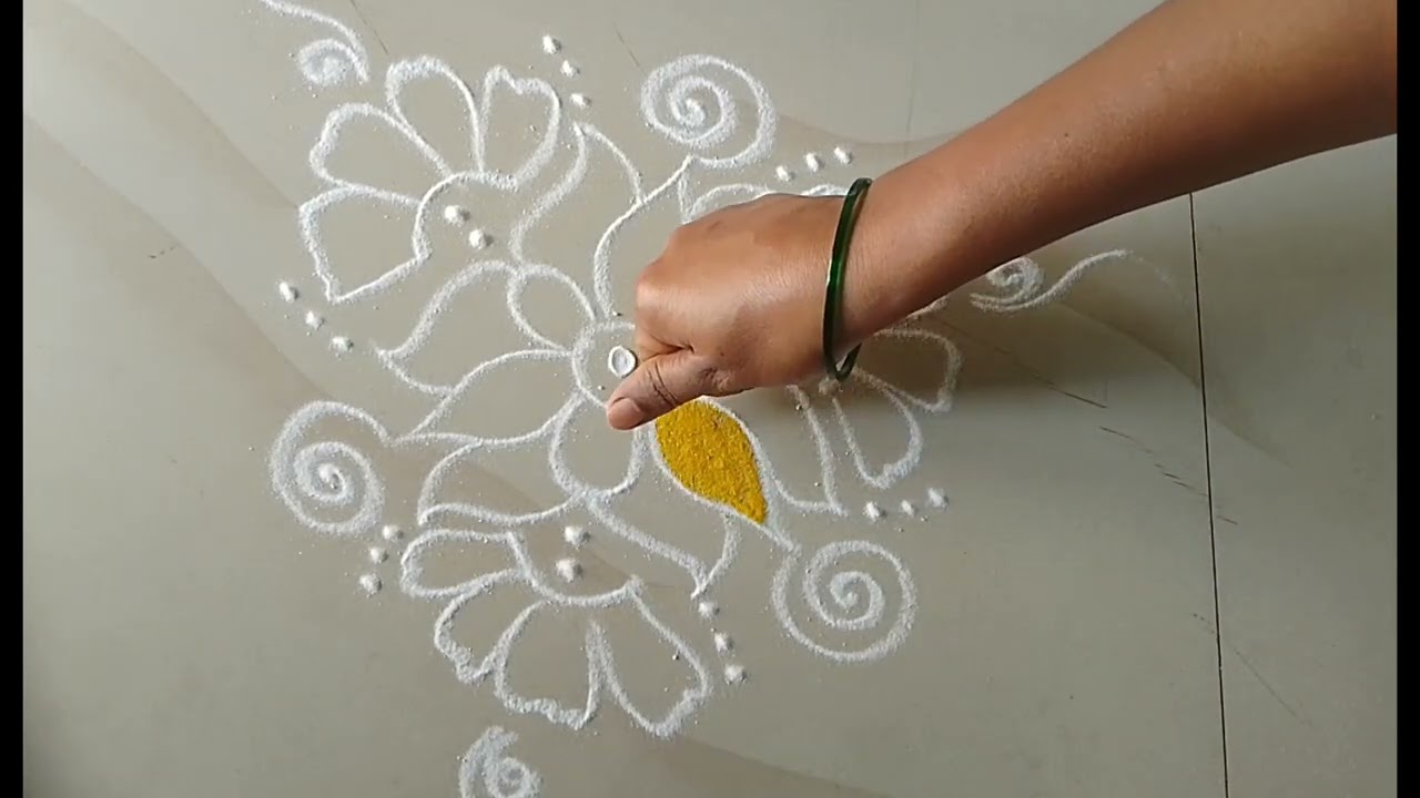 Simple, easy rangoli designs #newrangoli#unique rangoli designs 