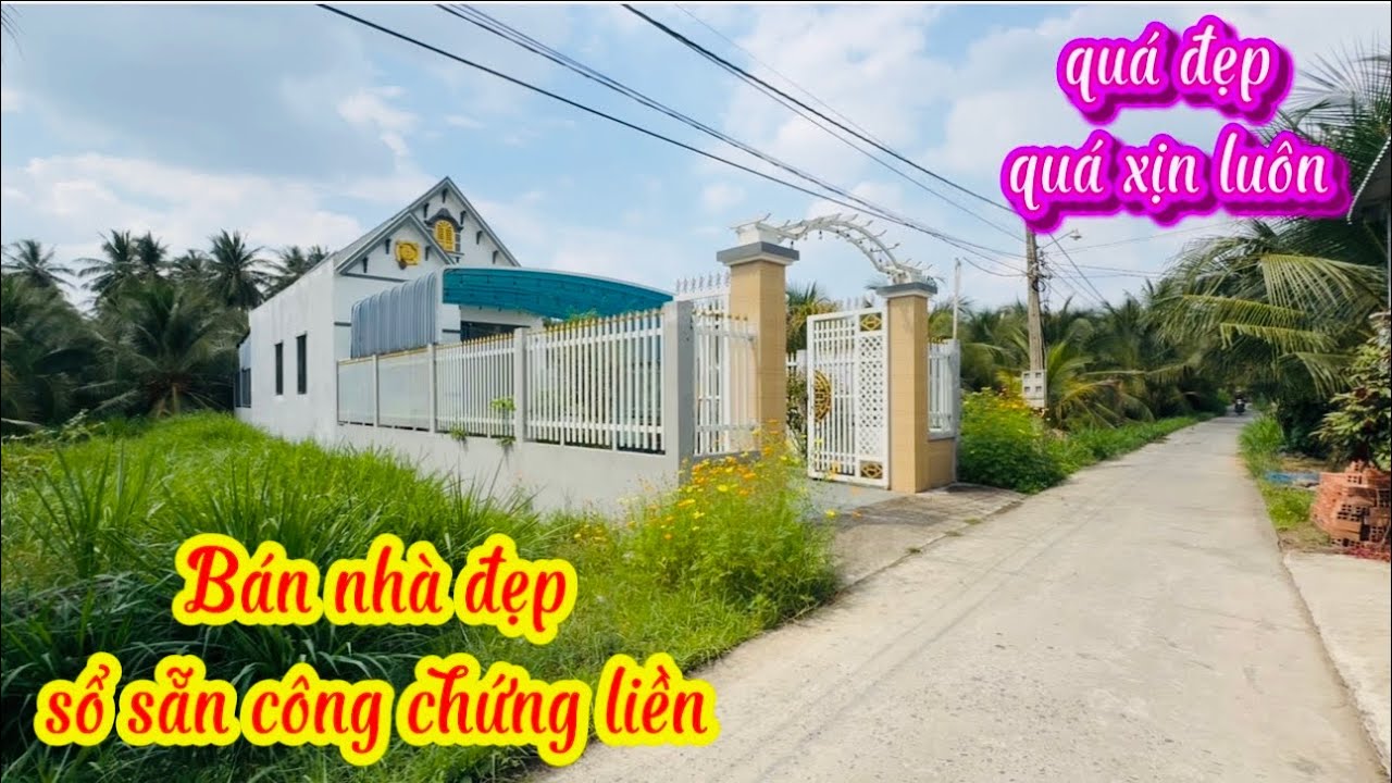kh1971 Bán 1 ngôi nhà đẹp tặng nội thất đường oto khu vực dân cư đông sổ sẵn công chứng liền tay