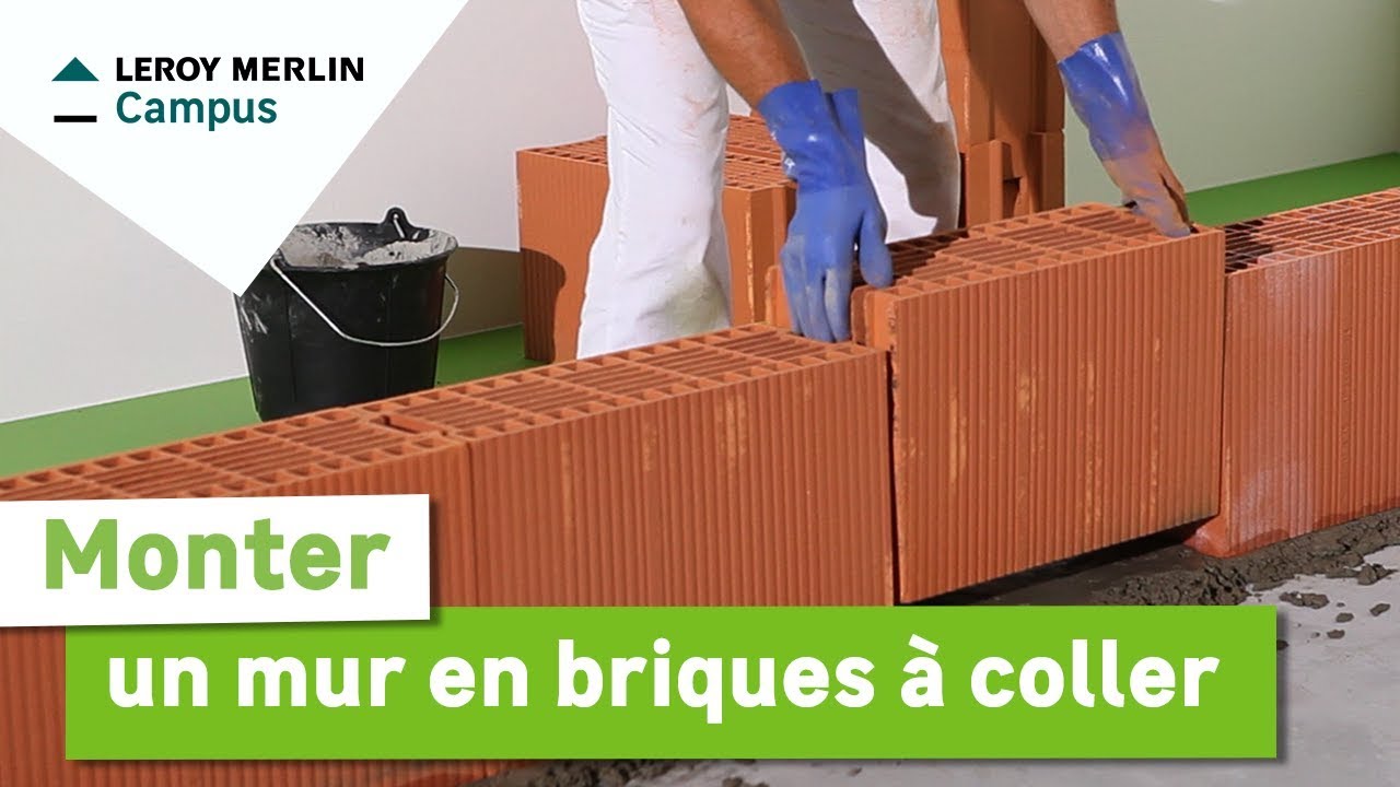Comment monter un mur en briques à coller ? Leroy Merlin