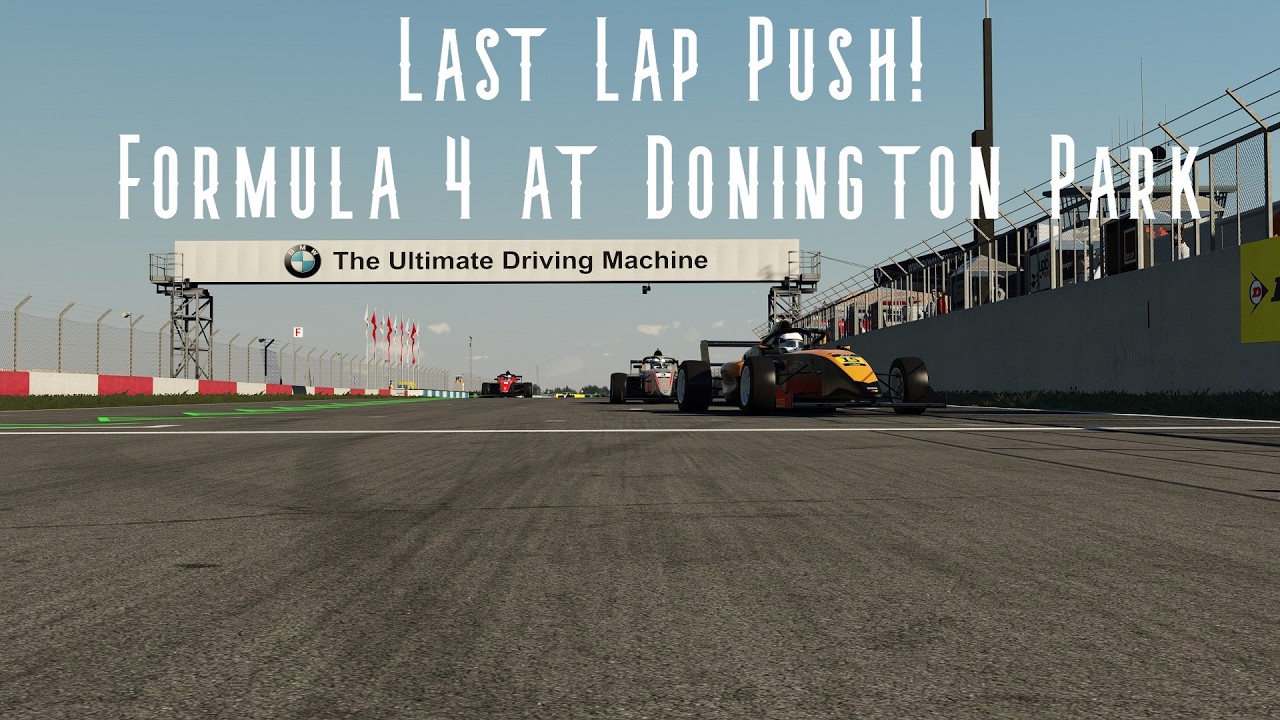 Last Lap Push! F4 10 Lap Race Around Donington Park