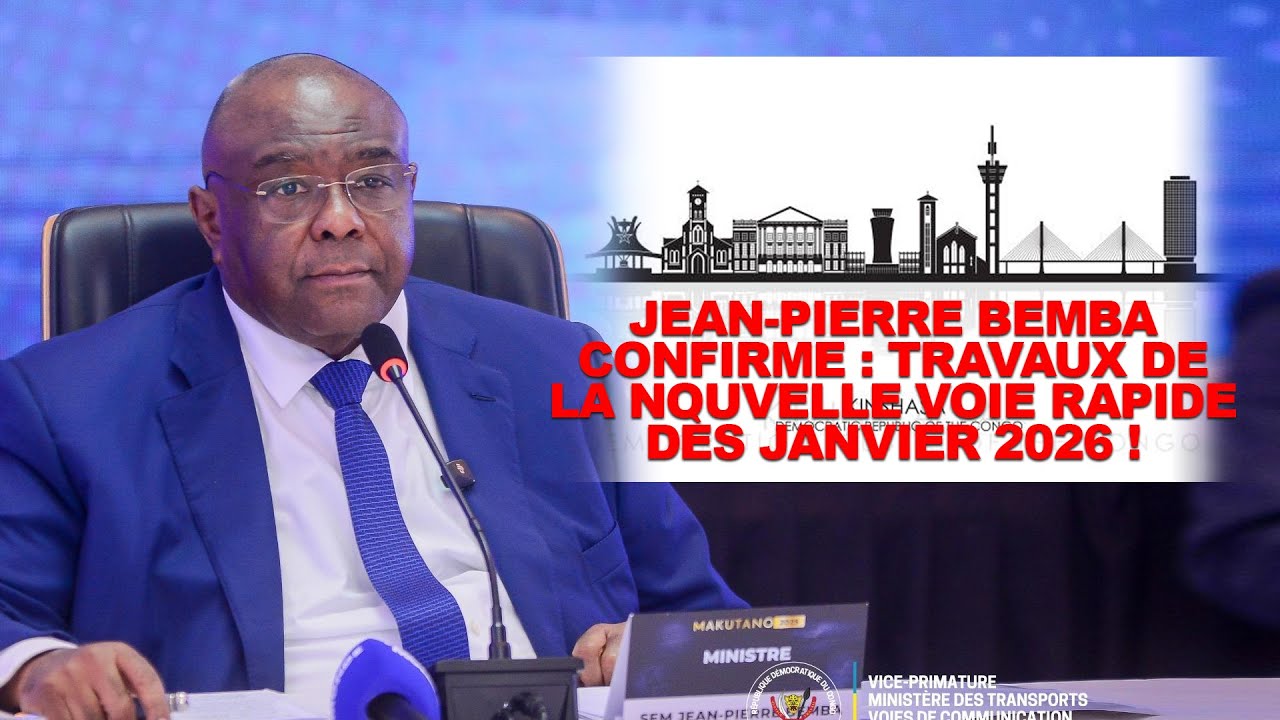 JEAN-PIERRE BEMBA : LE PLAN CHOC POUR FLUIDIFIER KINSHASA AVANT 2026