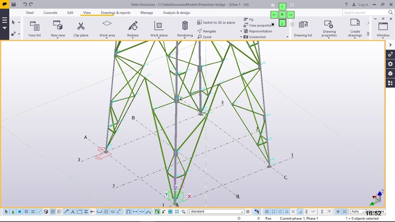 Как создать телекоммуникационную башню в Tekla Structures