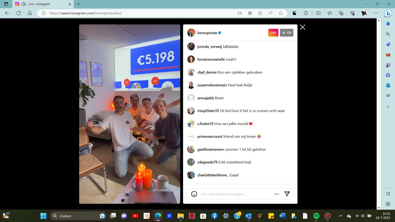 BENR - Zolang het nog kan (livestream insta/tiktok)