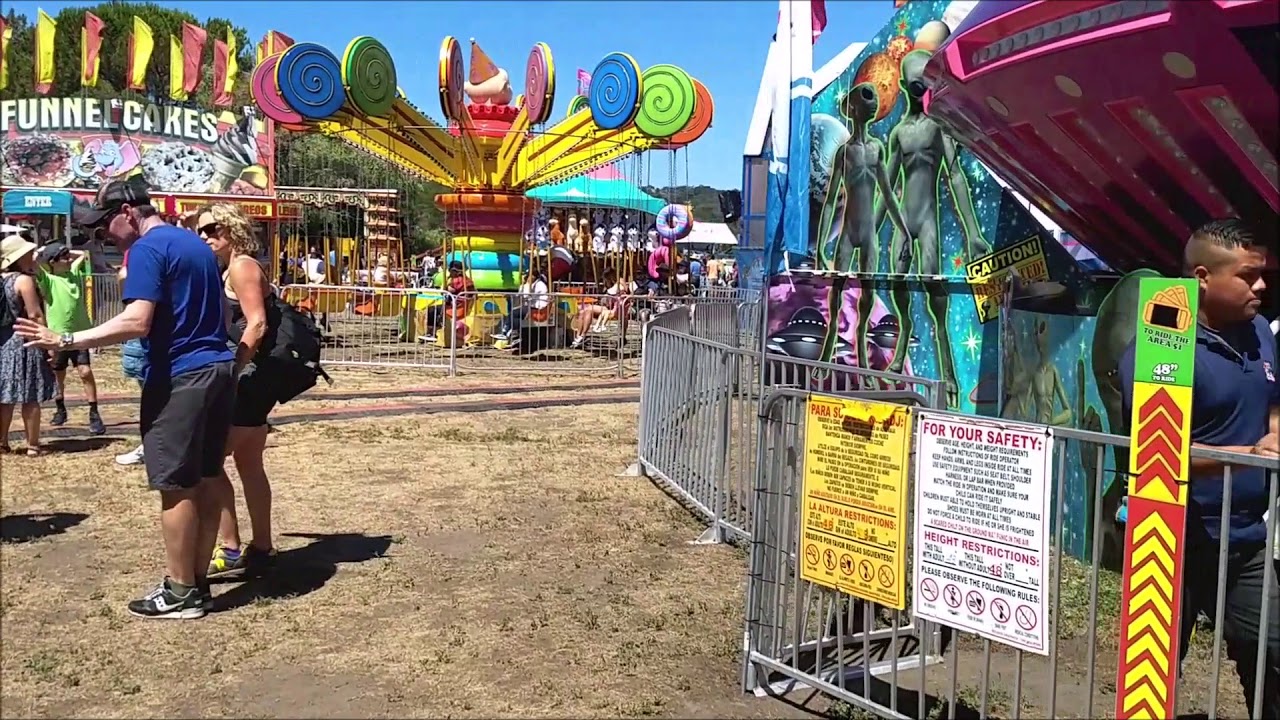 Marin County Fair 2018 Midway Walk-through (ALL RIDES)