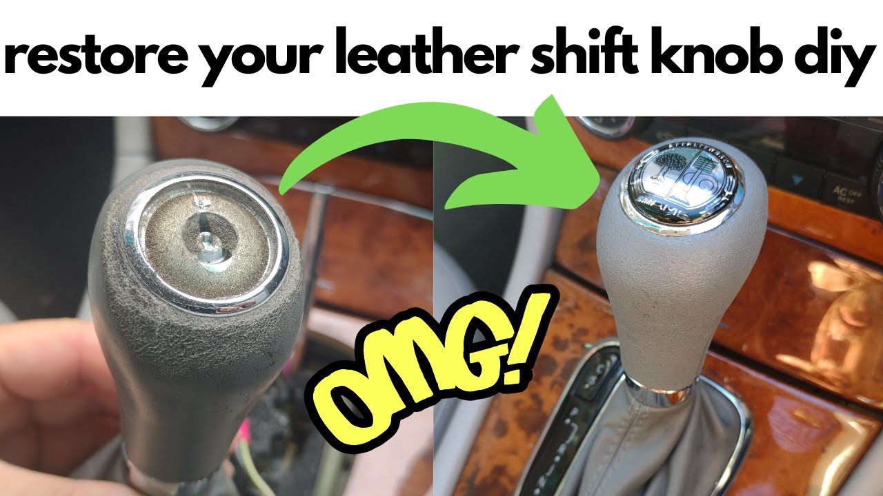 Ремонтируем кожаную ручку переключения передач своими руками. Легко, дёшево и потрясающий результ...