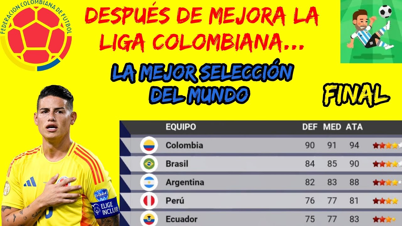 Jugando Con La Selección Colombiana 🇨🇴 Después De Reconstruir la liga Colombiana - Final