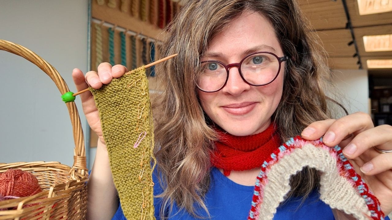 creating wearable fair isle knits &bull;  motifs, tams & shetland yarn &bull; spring in my dye studio