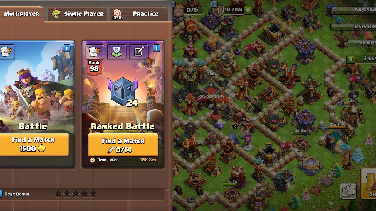 Th 16 ranked battle peeka 24 league with throwers