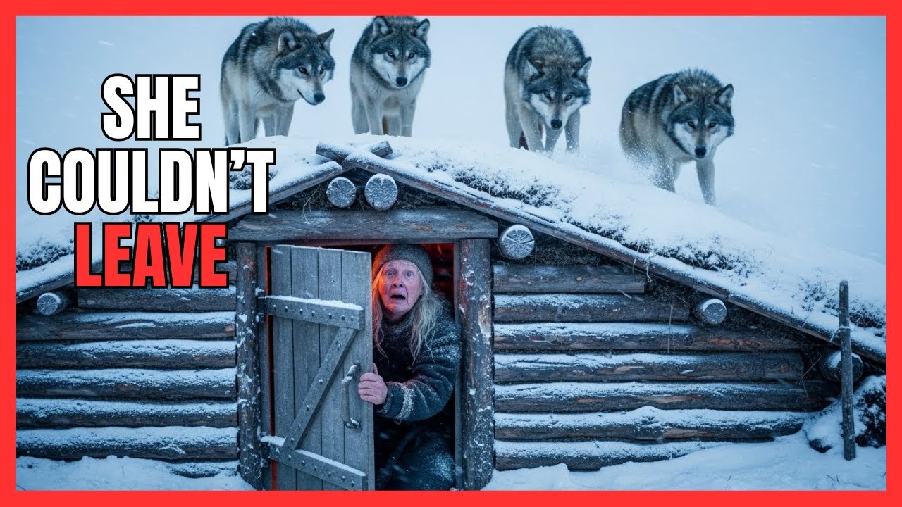 The Elder Viking Woman’s Secret Shelter: Escaping a Wolf Pack in the Frozen North.