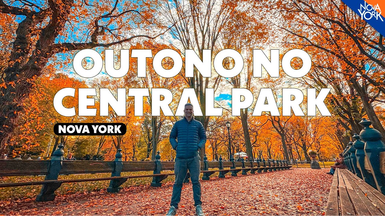 As cores do OUTONO NO CENTRAL PARK em Nova York