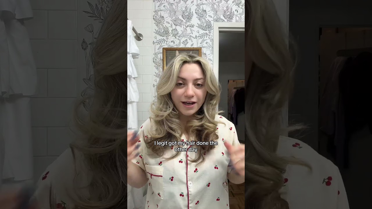 using socks to give a heatless blowout from home!