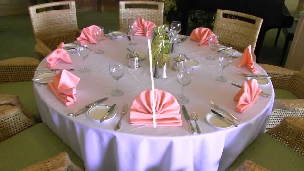 Setting Banquet Tables Training Video