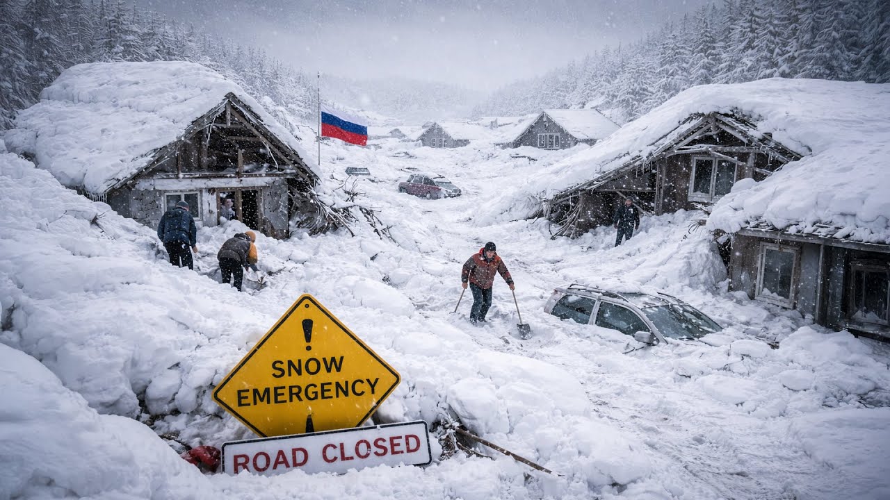 Kamchatka Now! ❄️🚨  Snowstorm EMERGENCY Buries Homes & Collapses Roofs in Russia