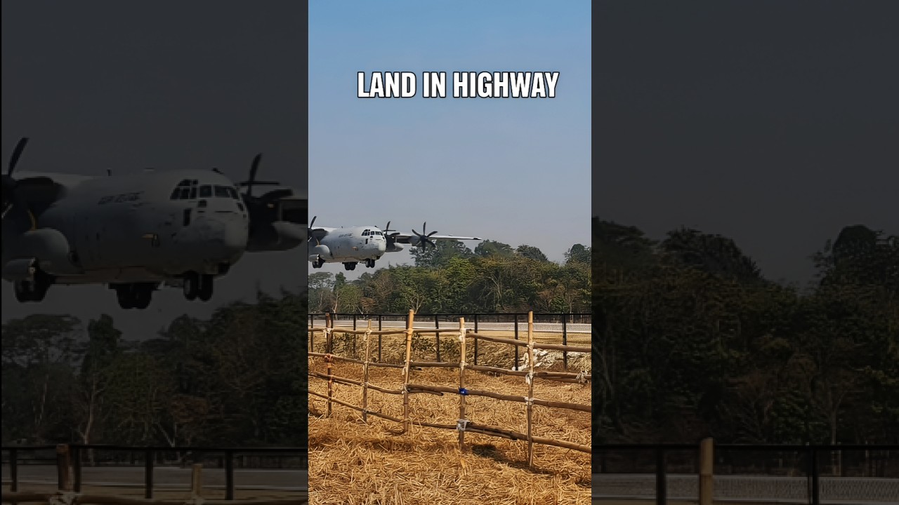 Assam&rsquo;s 4.2 km Emergency Landing Strip #indiandefence #defencenews #f35 #tejas #airforce