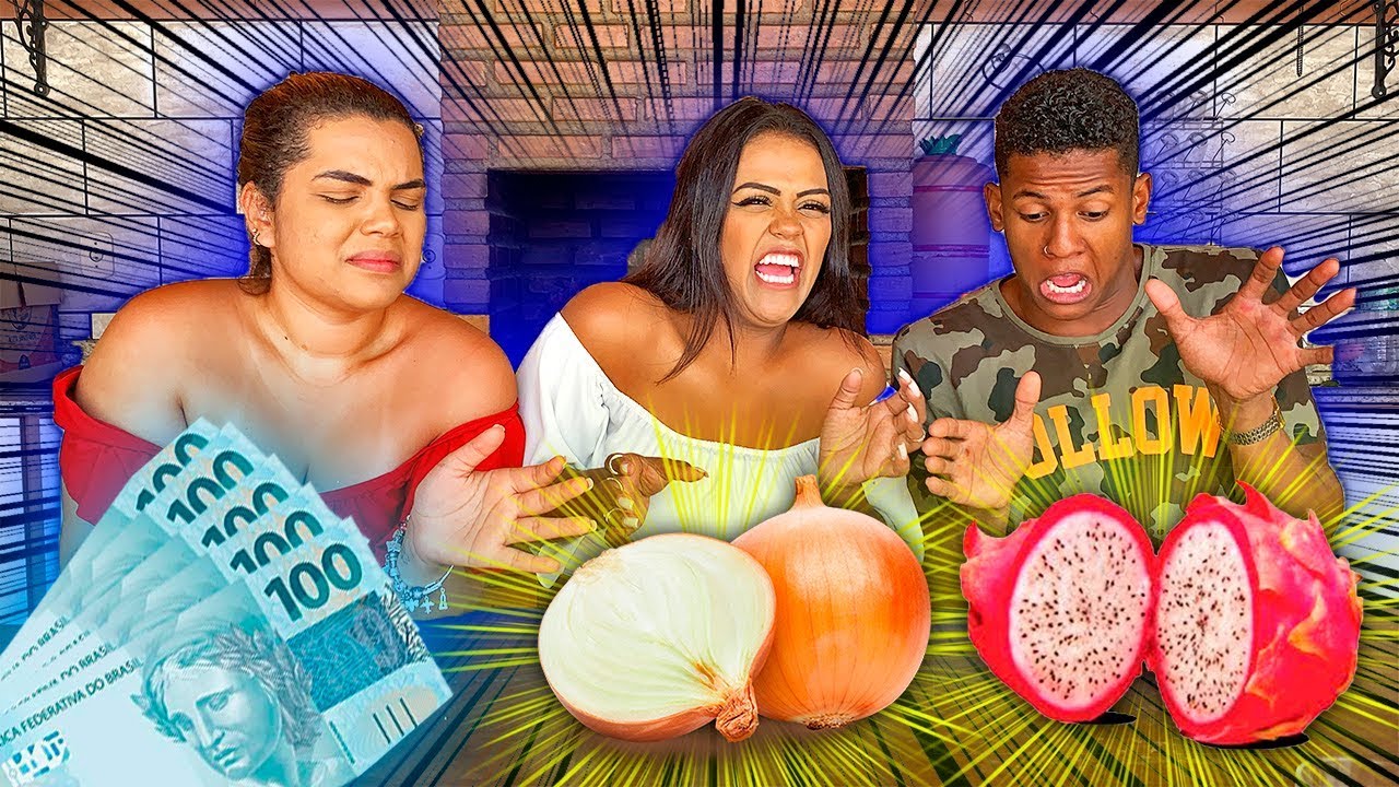 O ULTIMO A PARAR DE COMER COMIDA SAUDAVEL GANHA 1.000 REAIS !!!
