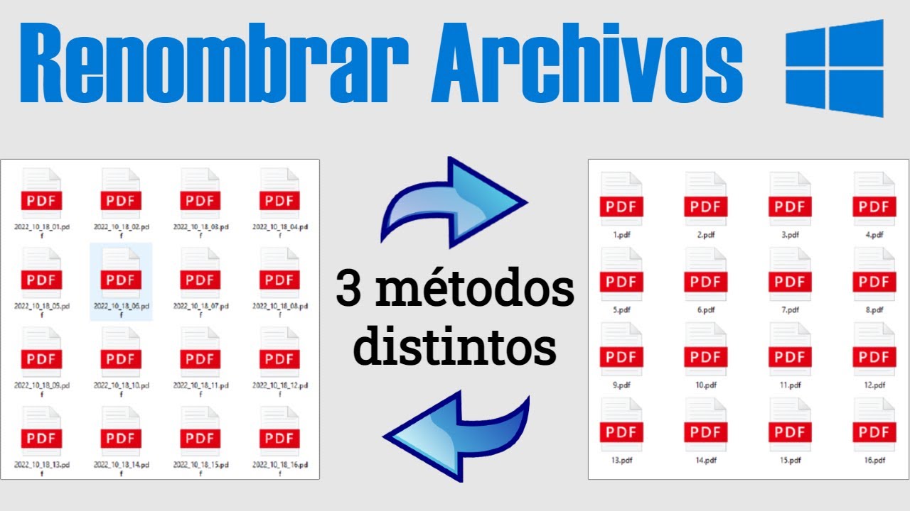Renombra Archivos en Masa con Herramientas GRATIS de Windows