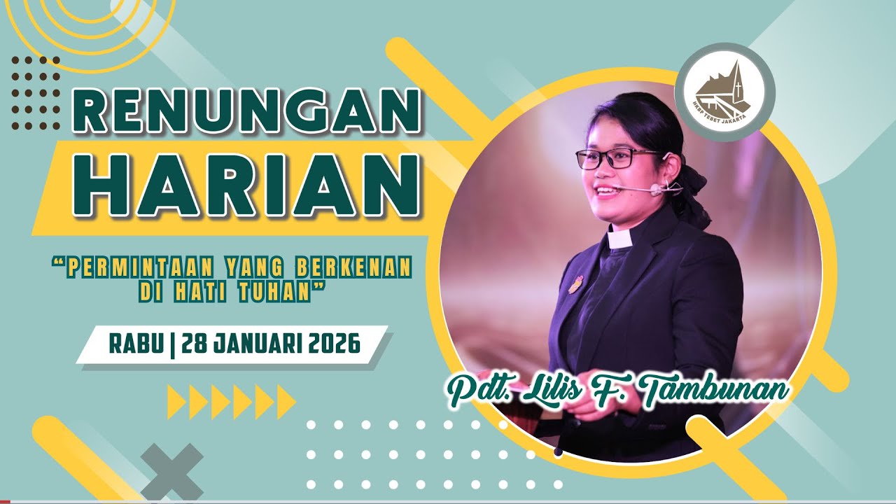 Renungan Harian Gereja HKBP Ressort Tebet - Rabu, 28 Januari 2026