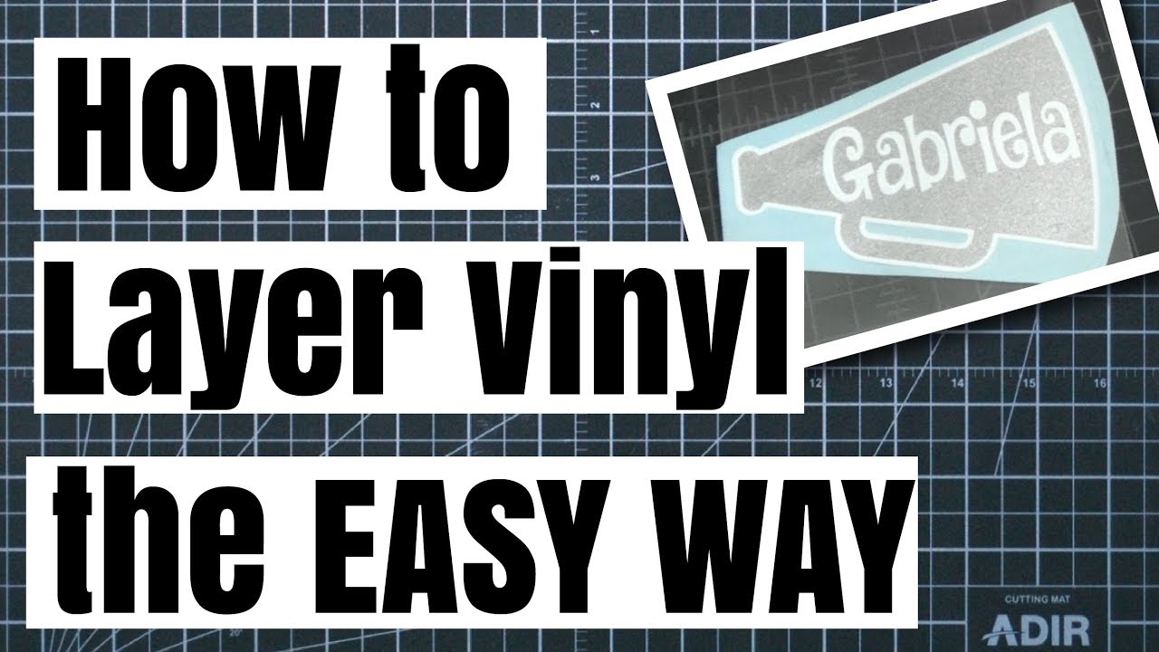 How to Layer 2 Color Vinyl without Registration Marks! The Easy Way!