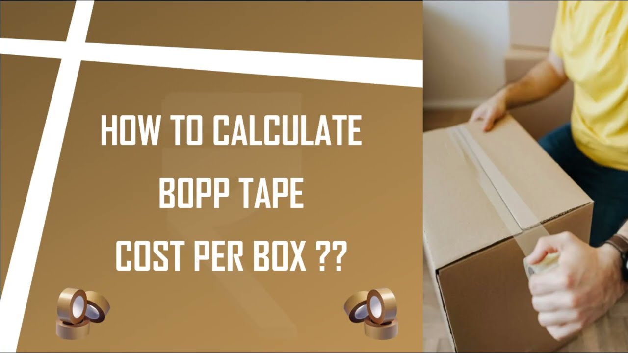 How To Calculate BOPP Tape Cost Per Box ?? | Costing Worksheet Explained | Easy Excel Tutorial